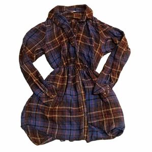 Plaid Free People Flannel Dress - XS